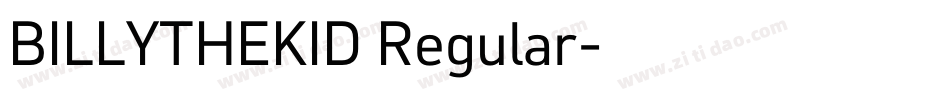 BILLYTHEKID Regular字体转换